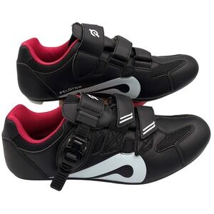 Peloton Indoor Cycling Shoes Black White Red PL-SH-B-40 womens size 9 or men's 7